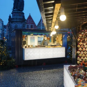 Contenedor de barra desmontable XL de 8x2 metros, negro RAL 9005