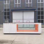 Piscina contenedor de 20 pies con ventana de fibra de vidrio